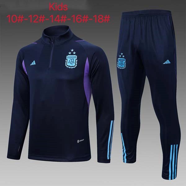 Ninos Sudadera De Training Argentina 2023-2024 Azul